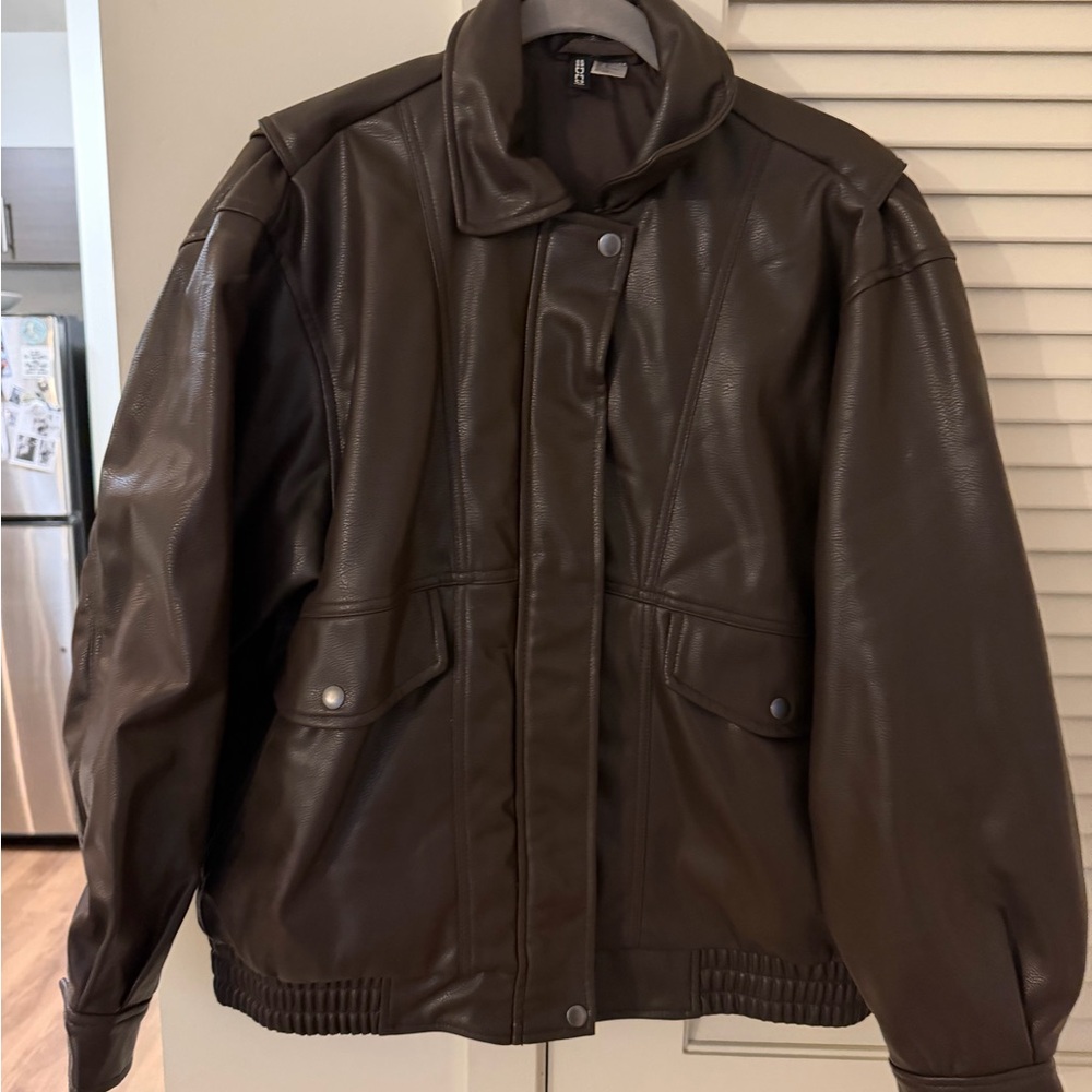 H&M Brown Leather Jacket